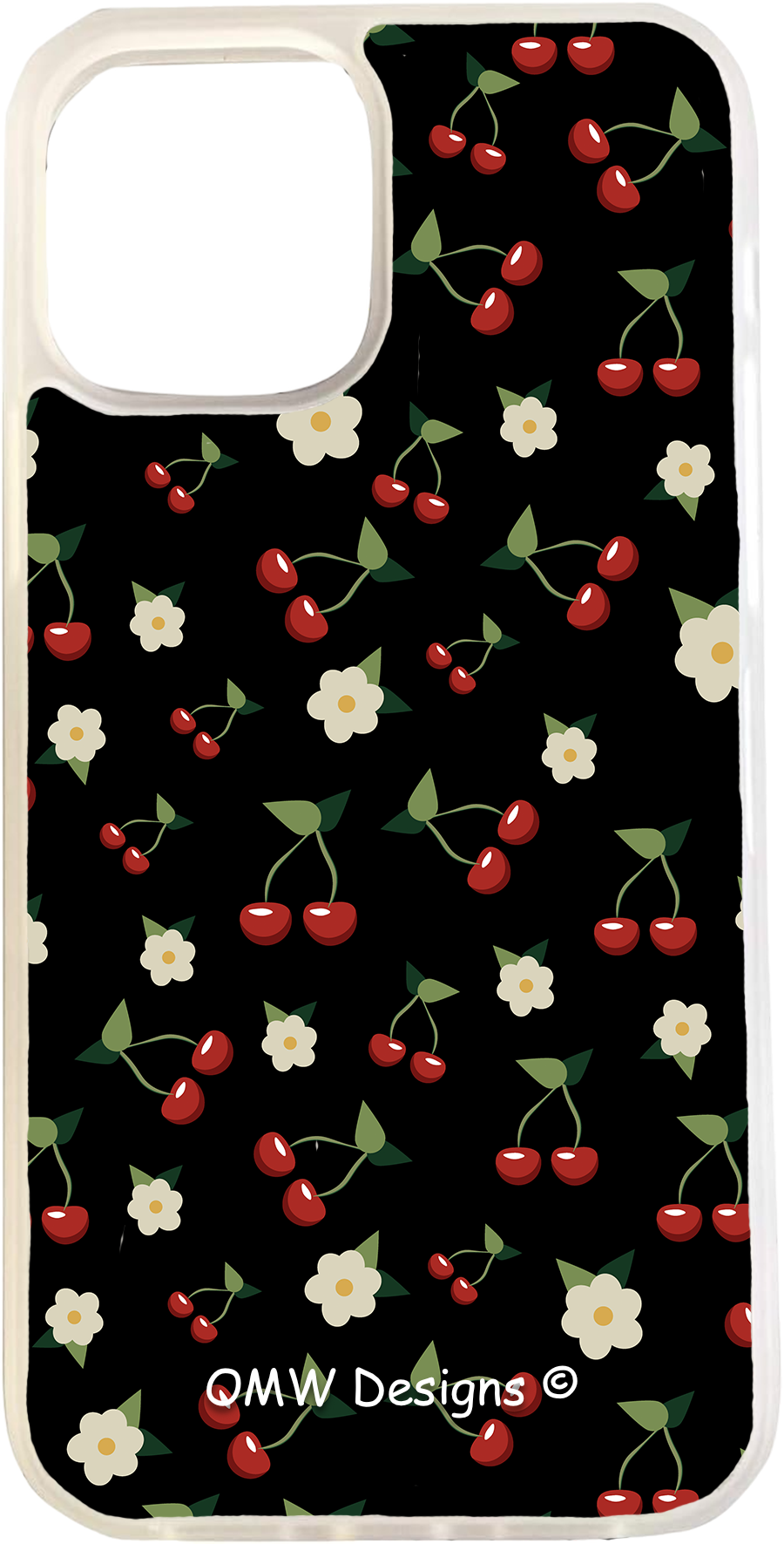 Cherries & Daisies - iPhone 12 Pro - Clear - OMW Designs