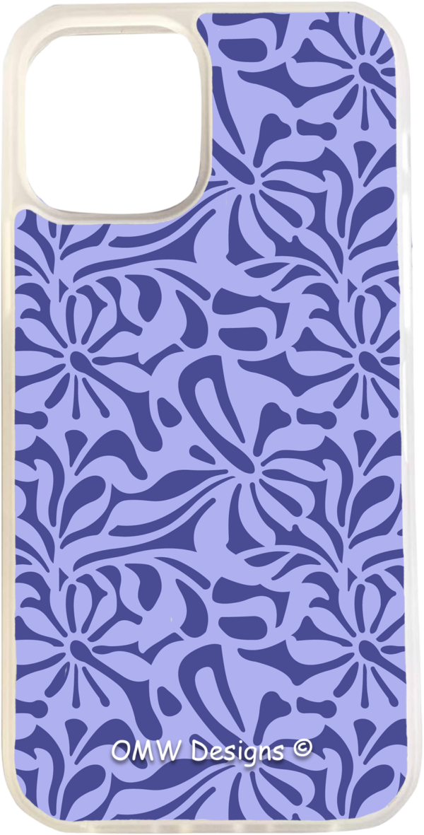 Purple Floral - iPhone 12 Pro - Clear - OMW Designs