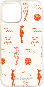 Seahorses & Seashells - iPhone 12 Pro - Clear - OMW Designs