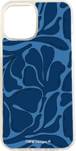 Flowy Blue Flowers - iPhone 12 Pro - Clear - OMW Designs